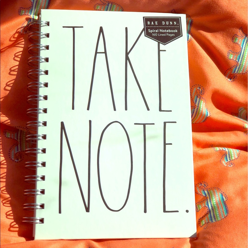 Rae Dunn Notebook “Take Note”